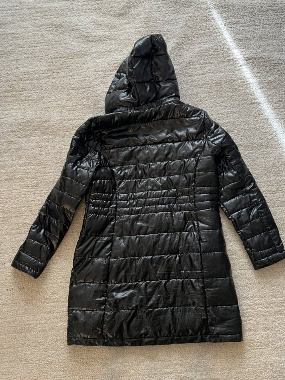 Marc New York Lightweight Puffer Jacket Womens Large Black Full Zip